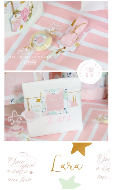 Trusou  de botez brodat cu note moderne, Spring Sounds 4